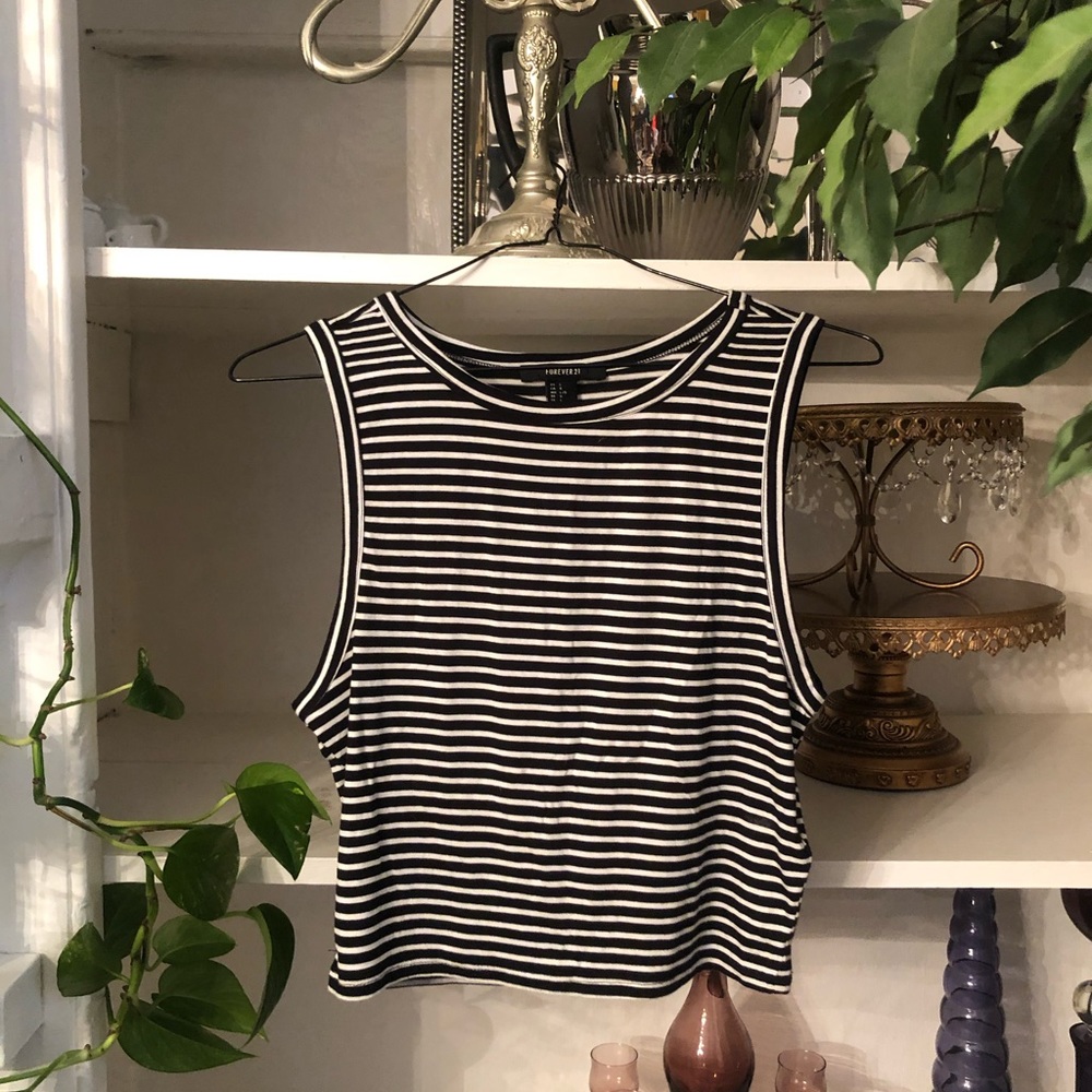 Forever 21 Stripped Crop Top
